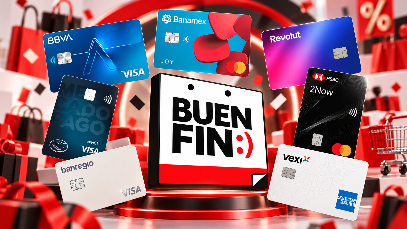 Mejores tarjetas de crédito para el Buen Fin (2026)